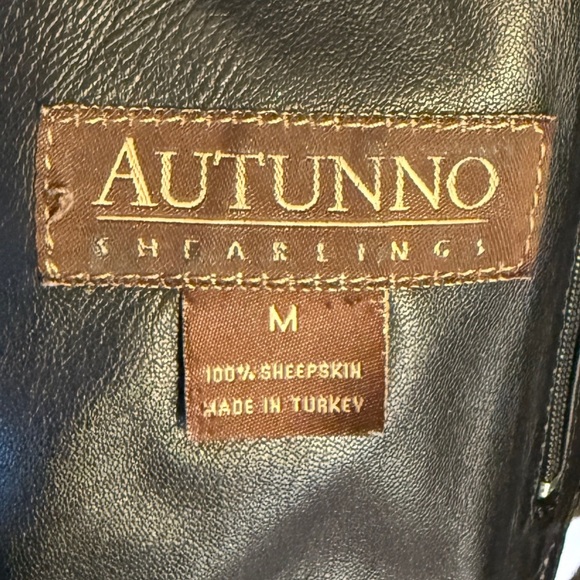 AUTUNNO Women’s Black 100% Genuine Sheepskin Long Shearling Jacket Size M - Picture 3 of 3